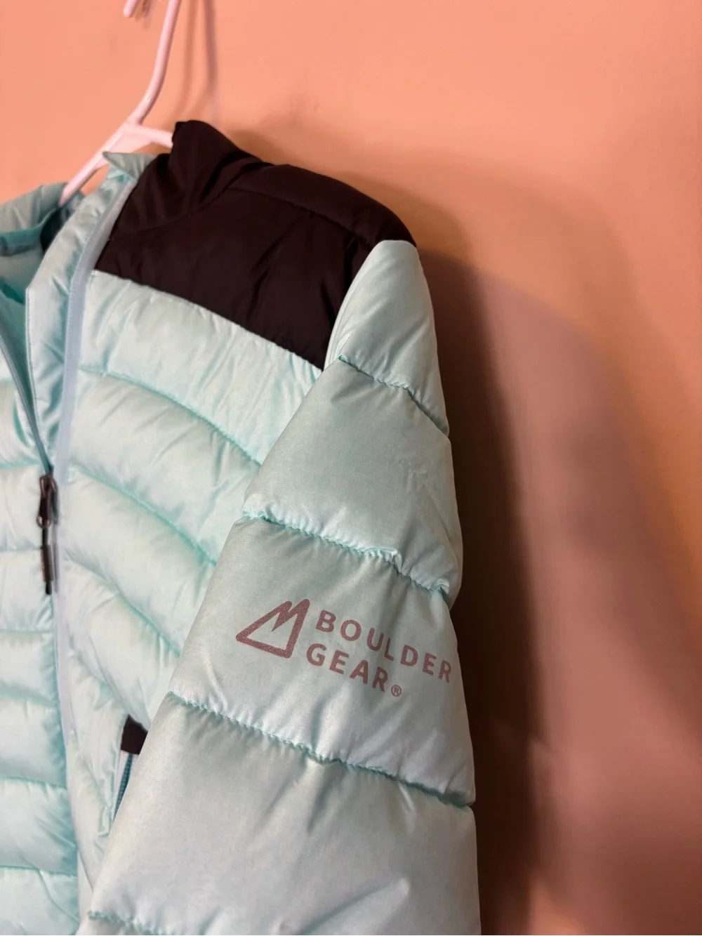 New Boulder Gear Light Blue Quilted Puffer Jacket - Little Girl’s Medium
